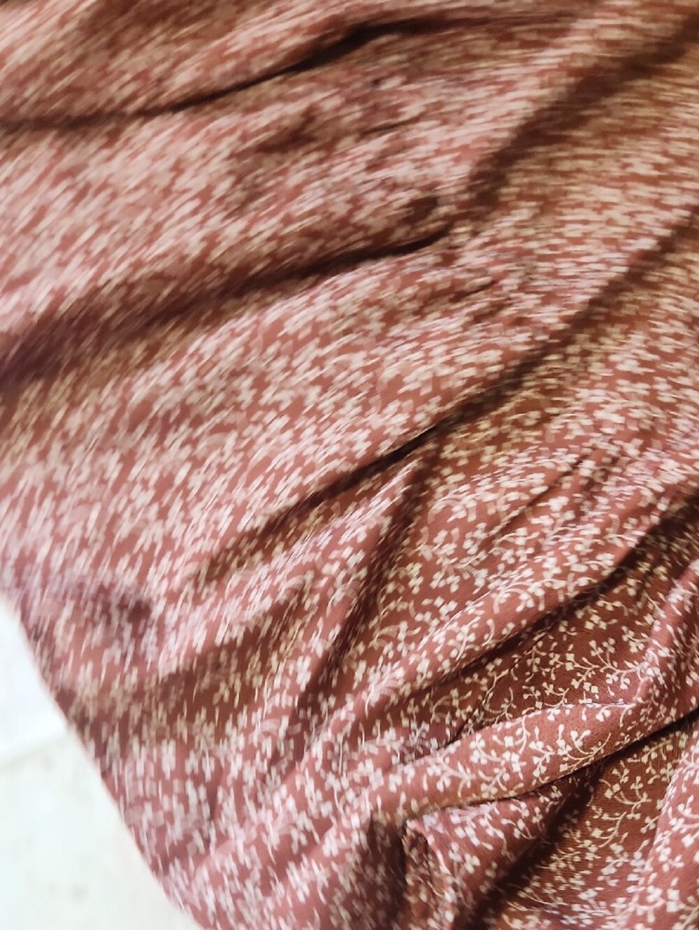 Papermoon Rust Brown Maxi Skirt with Elastic Waist - Picture 4 of 10